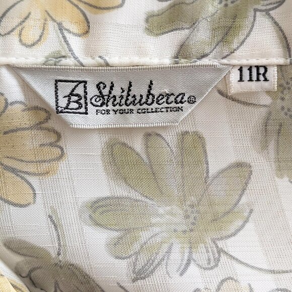 Vintage Shilubeca floral button down blouse - Picture 5 of 8